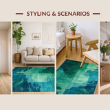 Eclectic Nature Motif with Aquatic Charm(Blue)