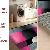 Ultra Soft Area Rug, Non Slip, Stain Resistant, Washable Area Rugs for Living Room, Bedroom, Striking Modernist Geometric Appeal(Gray)