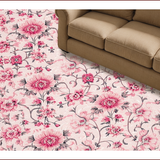 Ultra Soft Area Rug, Non Slip, Stain Resistant, Washable Area Rugs for Living Room, Bedroom, Vintage Floral Soft Non-Slip Rug(Pink)