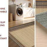 Ultra Soft Area Rug, Non Slip, Stain Resistant, Washable Area Rugs for Living Room, Bedroom, Vibrant Rustic Animal Print Design(Beige)
