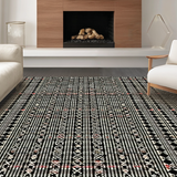 Chic Retro Diamond Accent(Black)