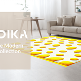 Ultra Soft Area Rug, Non Slip, Stain Resistant, Washable Area Rugs for Living Room, Bedroom, Vibrant Cheerful Egg Motif(Yellow)