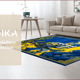 Ultra Soft Area Rug, Non Slip, Stain Resistant, Washable Area Rugs for Living Room, Bedroom, Handmade Tibetan Tiger Bedroom Meditation Rug(Red)