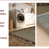 Ultra Soft Area Rug, Non Slip, Stain Resistant, Washable Area Rugs for Living Room, Bedroom, Western Leopard Print Non-Slip Bedroom Rug(Brown)