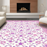 Ultra Soft Area Rug, Non Slip, Stain Resistant, Washable Area Rugs for Living Room, Bedroom, Enchanting Princess-Themed Artwork(White)