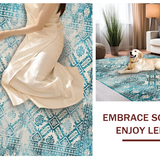 Elegant Vintage Geometric Textures(Blue)