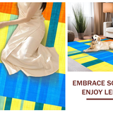 Ultra Soft Area Rug, Non Slip, Stain Resistant, Washable Area Rugs for Living Room, Bedroom, Contemporary Bright Color Palette(Yellow)