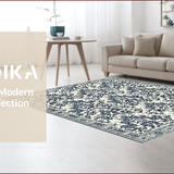 Ultra Soft Area Rug, Non Slip, Stain Resistant, Washable Area Rugs for Living Room, Bedroom, Stain-Resistant Gray Area Rug for Pet-Friendly Kitchen(White)