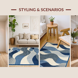 Whimsical Curvy Jute Arrangement(Blue)