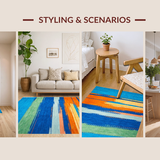 Eclectic Striped Color Fusion(Blue)