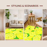 Ultra Soft Area Rug, Non Slip, Stain Resistant, Washable Area Rugs for Living Room, Bedroom, Vibrant Yellow Shaggy Pattern(Yellow)