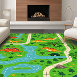 Playful T Rex and Triceratops Theme(Green)