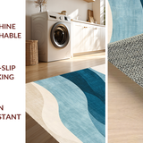 Elegant Blue Toned Artful Design(Beige)