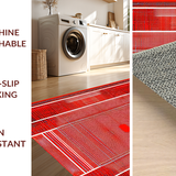 Ultra Soft Area Rug, Non Slip, Stain Resistant, Washable Area Rugs for Living Room, Bedroom, Whimsical Dark Web Inspired Piece(Red)