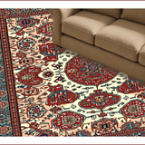 Ultra Soft Area Rug, Non Slip, Stain Resistant, Washable Area Rugs for Living Room, Bedroom, Farmhouse Checkered Jute(Red)