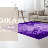Ultra Soft Area Rug, Non Slip, Stain Resistant, Washable Area Rugs for Living Room, Bedroom, Vibrant Tie-Dye Aesthetic Fusion(Purple)