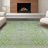Ultra Soft Area Rug, Non Slip, Stain Resistant, Washable Area Rugs for Living Room, Bedroom, Chic Organic Textured Aesthetic(Gray)