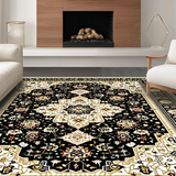 Classic Black Beige Damask Style(Black)