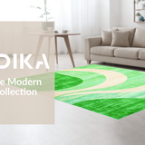 Elegant Light Green Geometric Motif(Green)