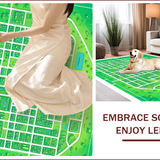Ultra Soft Area Rug, Non Slip, Stain Resistant, Washable Area Rugs for Living Room, Bedroom, Non-Slip Kids Road Track Bedroom Carpet(Green)
