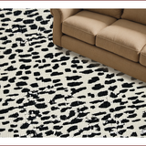 Ultra Soft Area Rug, Non Slip, Stain Resistant, Washable Area Rugs for Living Room, Bedroom, Modern Animal Design Stain-Resistant Narrow Carpet(Beige)