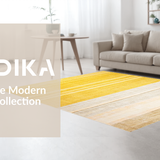 Ultra Soft Area Rug, Non Slip, Stain Resistant, Washable Area Rugs for Living Room, Bedroom, Stylish Farmhouse Inspired Decor(Yellow)