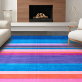 Dynamic Multicolored Graphic Motif(Blue)