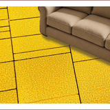 Ultra Soft Area Rug, Non Slip, Stain Resistant, Washable Area Rugs for Living Room, Bedroom, Modern Geometric Boxes(Yellow)