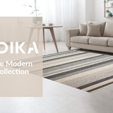 Ultra Soft Area Rug, Non Slip, Stain Resistant, Washable Area Rugs for Living Room, Bedroom, Chic Randomized Neutral Palette(Gray)