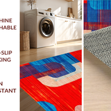 Funky Retro Abstract Composition(Red)