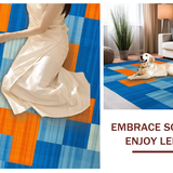 Chic Bright Geometric Arrangement(Blue)