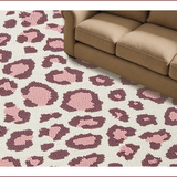 Ultra Soft Area Rug, Non Slip, Stain Resistant, Washable Area Rugs for Living Room, Bedroom, Faux Hide Leopard Print(Beige)