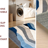 Chic Modern Artistic Stripe Design(Blue)