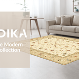 Vintage Earthy Trellis Motif(Beige)