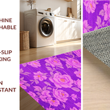 Ultra Soft Area Rug, Non Slip, Stain Resistant, Washable Area Rugs for Living Room, Bedroom, Charming Soft Pastel Aesthetic(Purple)