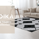 Minimalist Black and White Trellis(Black)