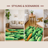 Retro Earthy Geometric Motif(Green)