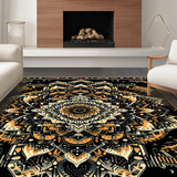 Elegant Abstract Circular Motif(Black)