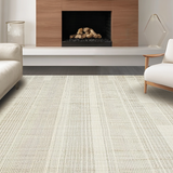 Ultra Soft Area Rug, Non Slip, Stain Resistant, Washable Area Rugs for Living Room, Bedroom, Rustic Braided Earthy Tones(Beige)