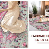 Luxe Distressed Lattice Elegance(Pink)