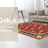 Elegant Country Garden Motif(Red)