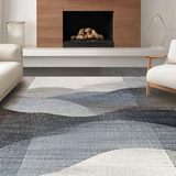 Ultra Soft Area Rug, Non Slip, Stain Resistant, Washable Area Rugs for Living Room, Bedroom, Ultra-Thin Fade Design Stain Resistant Non Slip Home Decor Rug Runner(Gray)