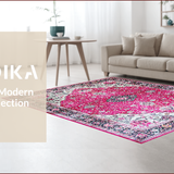 Eclectic Hot Pink Textured Elegance(Pink)