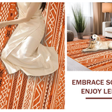 Ultra Soft Area Rug, Non Slip, Stain Resistant, Washable Area Rugs for Living Room, Bedroom, Sleek Vibrant Warm Tones(Orange)
