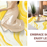 Elegant Light Yellow Tiled Design(Yellow)