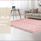 Ultra Soft Area Rug, Non Slip, Stain Resistant, Washable Area Rugs for Living Room, Bedroom, Soft Pastel Animal Print Delight(Pink)