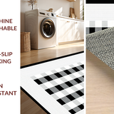 Stylish Lightweight Checkered Textile(Black)