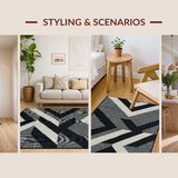 Chic Minimalist Abstract Arrangement(Black)