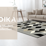 Ultra Soft Area Rug, Non Slip, Stain Resistant, Washable Area Rugs for Living Room, Bedroom, Elegant Transitional Grid Pattern(Beige)