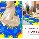 Charming Pastel Sunray Motif(Yellow)